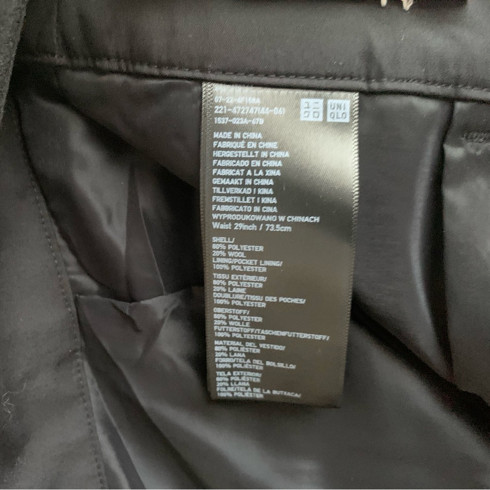 [NWT] COMPTOIR DES COTONNIERS|UNIQLO - Tweed Wool Pleated Plattered Trousers - Picture 5 of 14